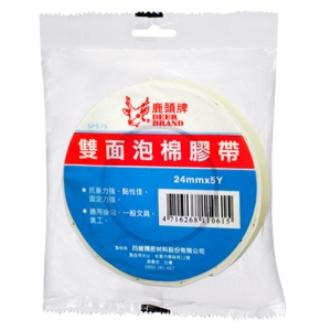 【鹿頭】SPS7-24 24mm×5Y 泡棉雙面膠帶