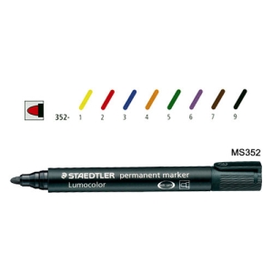 【STAEDTLER】MS352 圓頭防乾油性麥克筆
