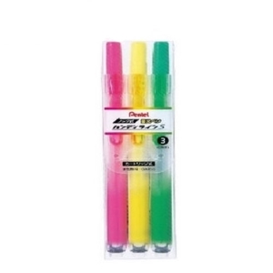 【Pentel】SXNS15-3 自動螢光筆3色組
