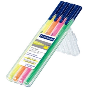 【STAEDTLER】MS362SB4 三角舒寫螢光筆4色組