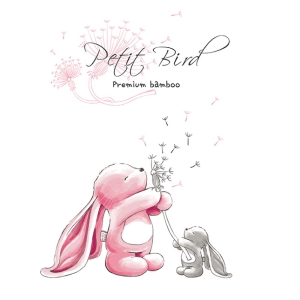 韓國Petit Bird竹纖維嬰幼兒防水保潔床墊(防尿墊)—粉紅兔與迷你兔-65x85cm ～嬰幼兒 兒童 寢具 午睡墊 防水墊 尿布墊 彌月禮～