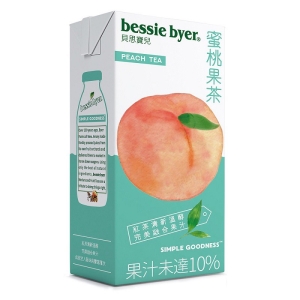 bessie byer 貝思寶兒蜜桃果茶330ml (24入箱)利樂包
