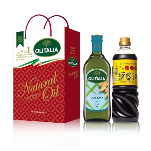 屏大薄鹽醬油禮盒(醬油710ml*2＋醬油膏300ml*1)