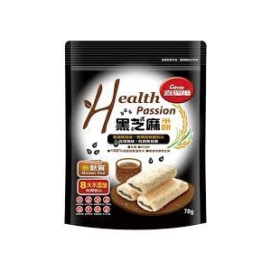《喜瑞爾》Health Passion黑芝麻米餅70g/袋