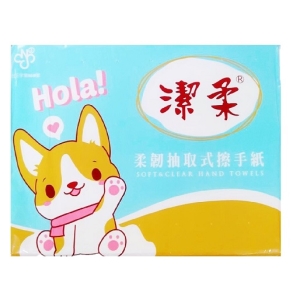 潔柔柔韌抽取式擦手紙200抽*20包/箱