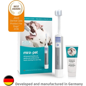【全配組合】Mira-Pet Starter Kit 寵物超音波牙刷-全配組 牙齒 保健 除牙垢 牙齦炎 貓用 犬用