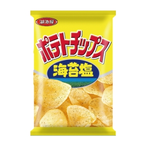 【湖池屋】洋芋片-海苔鹽口味-78gX10包(箱)