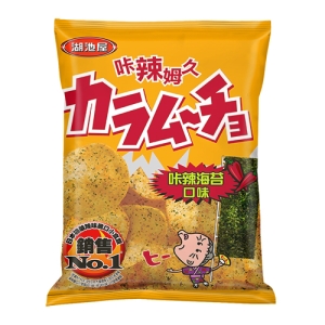 【湖池屋】卡辣姆久洋芋片-卡辣海苔口味-78gX10包(箱)