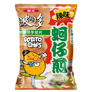 【華元】波的多洋芋片厚切-辣味蚵仔煎-78gX10包(箱)