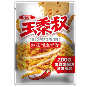 【華元】玉黍叔-辣起司口味200gX6包(箱)(夾鏈袋設計-超值包)
