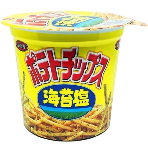 【湖池屋】洋芋條杯-海苔鹽口味-64gX12杯(箱)