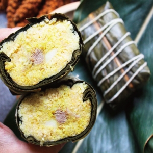 【粨發粨粽 阿粨專賣店】小米粽（豬肉口味） 以5粒粽子為一組單位【看見太陽】