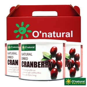 歐納丘 純天然整顆蔓越莓乾(3罐/盒)伴手禮盒組 – Onatural-波比元氣