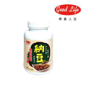 【得意人生】高單位納豆紅麴膠囊 (60粒/罐) 一入
