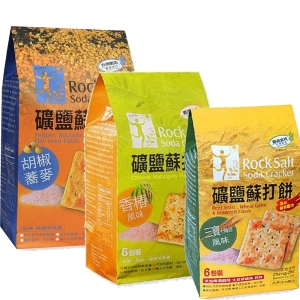 正哲 礦鹽蘇打餅(胡椒蕎麥/三寶海苔/香椿)