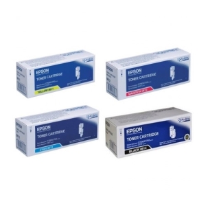 EPSON S050611 +S050612+S050613+S050614原廠盒裝4色組(1黑3彩) 適用:AL-C1700/C1750N/C1750W/CX17NF