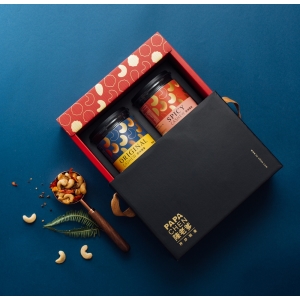 【陳老爹腰果】經典堅果禮盒(260g)/瓶 x2
