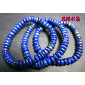 【晶鑽水晶】天然青金石手鍊 中算盤型 開發靈感