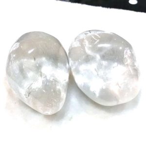 【晶鑽水晶】天然巴西白水晶 大滾石 晶礦 400g 高淨度