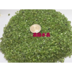 【晶鑽水晶】天然橄欖石水晶粒 帶來幸運 財富 希望 1kg