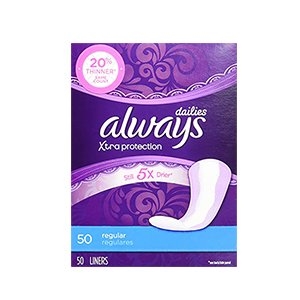 【always 好自在】倍護衛生護墊-標準型15.1cm(50片/盒)