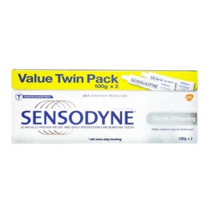 【SENSODYNE 舒酸定】溫和亮白牙膏(100g*2/2支入) 口腔保健