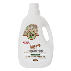 可立潔 - 檀香2倍超濃縮洗衣精 1800g（整箱6入裝）