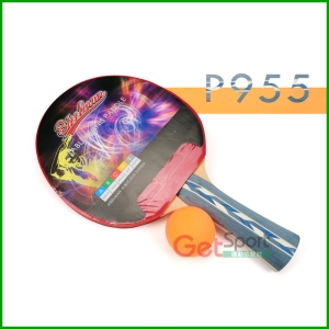 刀板桌球拍P955(鐵人牌/乒乓球拍/負手拍/攻擊拍)