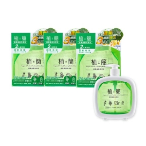 《台塑生醫》植簡 蔬果食器洗淨液超值組(1瓶＋補充包*6包)