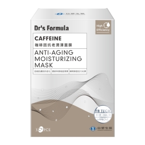 《台塑生醫》Dr’s Formula咖啡因抗老潤澤面膜(5片/盒)