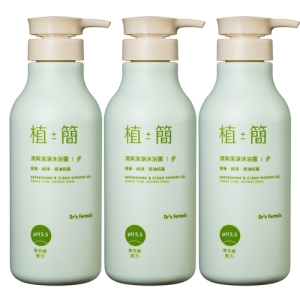 《台塑生醫》Dr’s Formula植簡清爽潔淨沐浴露600g*3入