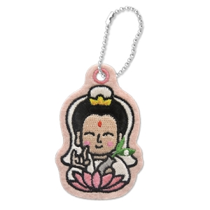 好神運刺繡鑰匙圈-觀音菩薩