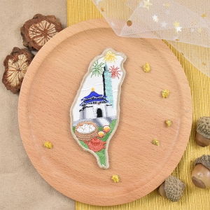 台灣刺繡造型磁鐵-台北