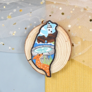 台灣刺繡造型磁鐵-綠島