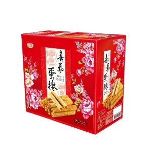【皇族】喜氣蛋捲禮盒360g