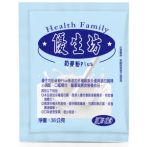 [健康之星] 寶瀛康素 優生坊奶麥粉Plus (鹹口味) (36gx15包) 1盒