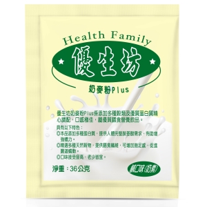 [健康之星] 寶瀛康素 優生坊奶麥粉Plus (甜口味) (36gx15包) 1盒