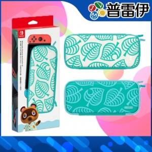 【NS周邊】Nintendo Switch 集合啦！動物森友會版 〜Nook夏威夷花紋〜 款配件包(保護包＋液晶保護貼)