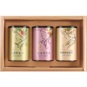 精采禮盒(原味四喜＋帶殼開心果＋八寶)