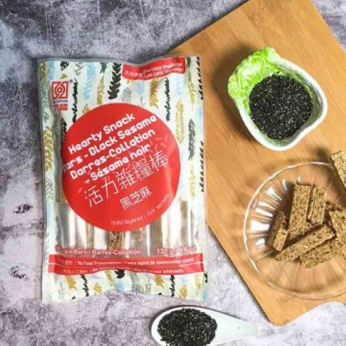 【永禎】六福活力雜糧棒130g - 黑芝麻口味3入組