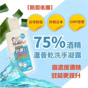 【Alcohol】外銷日本蘆薈酒精乾洗手抗菌乳60ml(攜帶型)