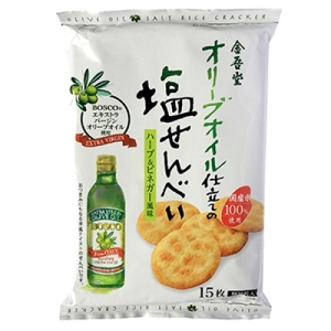 【金吾堂】香蒜味鹽仙貝15枚【i郵箱👍】