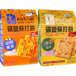 【正哲】礦鹽蘇打餅-三寶海苔/經典胡椒/綜合(3選1,一箱10入)
