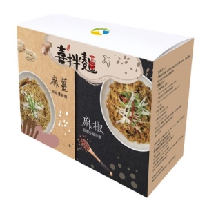 (新包裝)【喜拌麵】*4入/盒(花椒麻醬口味/麻油薑細麵口味)