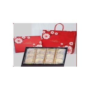 12入中秋蛋黃酥禮盒(附提袋)蛋奶素可。