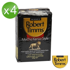 【Robert Timms】摩卡肯亞研磨咖啡4入組(200g/包)