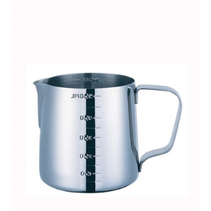 寶馬牌 奶泡杯 拉花杯 鋼杯 附有刻度 600cc 600ml *18-8 SUS304 不銹鋼，厚材質高質感