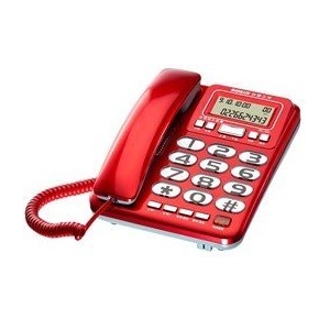 【免運優惠】SANLUX台灣三洋TEL-857 來電顯示有線電話機_保固一年_鐵灰色/紅色/銀色可選