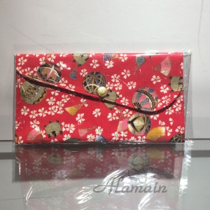 艾拉蔓_和風櫻花彩球扇_進口布紅包袋、布包、環保招財袋、存褶包、鈔票夾、、手創錢袋、手作錢包收藏袋收納袋_采靚鞋包精品