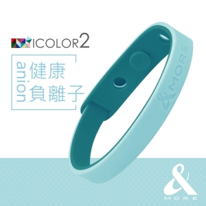 &MORE愛迪莫-健康負離子運動手環/腳環-ICOLOR 2-天藍 _采靚鞋包精品_